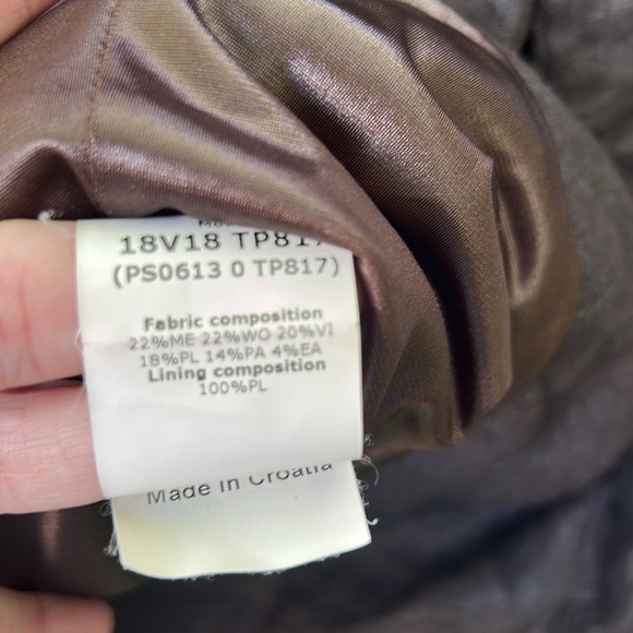 Plein Sud Brown Jacket Blazer Officecore Work Wear Luxury Sz EU 10 - Picture 5 of 7